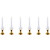 Single Light Window Candles with Remote and Timer - 10" - White - Set of 6 - IMAGE 2