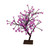 Pre-Lit Floral Bonsai Outdoor Artificial Tree - 22" - Pink Lights - IMAGE 1