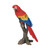 Parrot on Branch Outdoor Garden Statue - 15" - Blue and Red - IMAGE 2