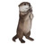 Praying Otter Outdoor Garden Statue - 7.5" - IMAGE 1