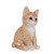 8" Orange and White Sitting Tabby Kitten Figurine - IMAGE 3