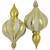 8ct Gold Shatterproof Finial Christmas Ornaments, 4.75" - IMAGE 4