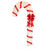 Pre-Lit Striped Candy Cane with Bow Christmas Outdoor Commercial Decoration - 8' - IMAGE 2