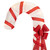 Pre-Lit Striped Candy Cane with Bow Christmas Outdoor Commercial Decoration - 8' - IMAGE 4