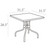 31" Beige Folding Square Outdoor Patio Dining Table - IMAGE 4
