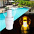 LED Solar Lighted Torch Flame Floating Chlorine Dispenser - 11" - IMAGE 3