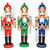 Set of 3 Red, Green and Blue Jeweled Kings Christmas Nutcrackers 14.25" - IMAGE 1