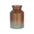 Tapered Cylindrical Milk Jug Vase Tabletop Decoration Copper Toned Metal - Small - 9.25" - IMAGE 1