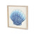 Framed Metal Sea Shell Wall Art - Blue and White - 12.25" x 12.25" - IMAGE 3