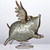 11" Silver Unique Animalistic Flying Pig Tall Table Top Decor - IMAGE 2