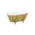 Metal Bathtub Tabletop Decoration - Gold and White - Small - 20" - IMAGE 1