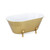 Metal Bathtub Tabletop Decoration - Gold and White - Large - 25" - IMAGE 1
