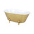 Metal Bathtub Tabletop Decoration - Gold and White - Large - 25" - IMAGE 4
