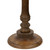 21" Wooden Brushed White Engraved Paisley Octagonal Pedestal Side Table - IMAGE 5