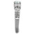 Stainless Steel Women's Engagement Pave Ring with Cubic Zirconia - Size 9 (Pack of 2) - IMAGE 4