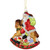 4.75" Santa on a Rocking Horse Glittered Glass Christmas Ornament - IMAGE 3