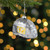 4.25" Silver Teardrop Camper Glass Christmas Ornament - IMAGE 2
