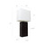 Bedside Table Lamp with Shade - 21" - White and Black - IMAGE 3