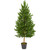 UV Resistant Olive Outdoor Artificial Topiary Tree - 4.5' - Green - IMAGE 2