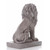 Sitting Lion Outdoor Garden Statue – 21.5” – Gray