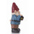 Standing Gnome Holding a Lantern Outdoor Garden Statue - 18.25"