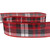 Red and Black Plaid Wired Craft Christmas Ribbon 2.5" x 10 Yards - IMAGE 5