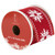 Red and White Snowflake Wired Craft Christmas Ribbon 2.5" x 10 Yards - IMAGE 1