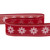 Red and White Snowflake Wired Craft Christmas Ribbon 2.5" x 10 Yards - IMAGE 5