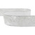 Shimmering Silver Floral Wired Craft Christmas Ribbon 2.5" x 10 Yards - IMAGE 5