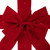 14' Pre-Lit Battery Operated Red Velvet Christmas Door Bow - IMAGE 5