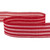 Red and White Striped Wired Craft Christmas Ribbon 2.5" x 10 Yards - IMAGE 5