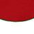 26-Inch Red with Green Shell Stitching Mini Christmas Tree Skirt With a Hook and Latch Closure - IMAGE 3