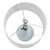 Droplet Ceramic Table Lamp with Empire Shade - 26.25" - White and Light Blue - IMAGE 6