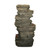 LED Lighted 7 Level Stone Outdoor Garden Fountain - 32" - IMAGE 2