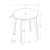 Round Wood Transitional Dining Table – 30” – White Veneer - IMAGE 4