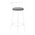 Low Back Bar Stools with Swivel Seat - 37" - White and Gray, 2-Piece - IMAGE 1