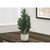 Adjustable Leaves Artificial Garcinia Plant in White Cement Pot - 31" - IMAGE 2