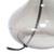 13.5" Gray Raindrop Glass Table Lamp with White Drum Shade - IMAGE 4