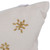 18" Embroidered "Merry Christmas" Wreath Cotton Square Throw Pillow - IMAGE 5