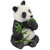Bai Yun the Asian Panda Bear Outdoor Garden Statue - 8.5" - IMAGE 2