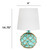 Glass Wrapped in Rope Table Lamp with Empire Shade - 14.75" - Blue - IMAGE 3
