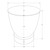 Hammered Hand Crafted Drum Shaped End Table - 22" - White - IMAGE 4