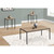 Laminate Top Coffee Table Set - Taupe Brown and Black - 3 Piece - IMAGE 2