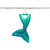 Mermaid Tails Indoor Outdoor Patio Light Set - Purple and Blue - 6' White Wire - 10ct