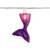 Mermaid Tails Patio Light Set - Purple and Blue - 8" Spacing - White Wire - 10ct