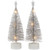 LED Lighted Mini Bottle Brush with Star Topper Christmas Village Trees - Set of 2 - IMAGE 4