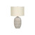 Ginger Jar Shaped Table Lamp with Empire Shade - 24" - Cream and Ivory - IMAGE 1