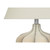 Gourd Shaped Base Table Lamp with Empire Shade - 20.75" - Cream and Ivory - IMAGE 5