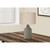 Vintage Concrete Base Table Lamp with Beige Shade - 24" Gray - IMAGE 2