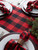 Buffalo Check Cotton Christmas Table Runner - 72" - Red and Black - IMAGE 4